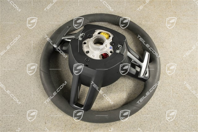 Multifunktionslenkrad, PDK, Sport Chrono Paket Plus, Alcantara/Carbon, Schwarz
