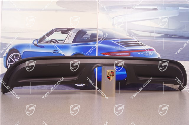 Rear bumper lower cover / diffuser, Black matte Rear bumper lower cover / diffuser, Black matte