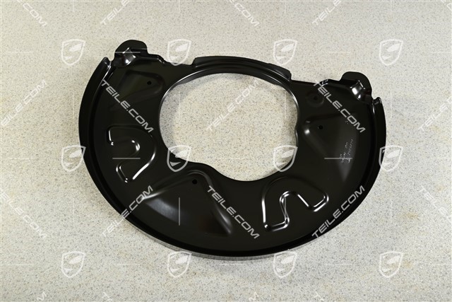 Front axle disc brake protective plate, L