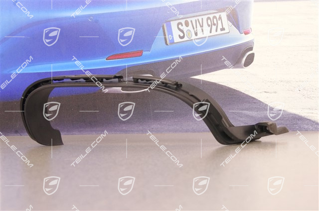 Tail pipe cover trim, black matte, C2 / C4, R Tail pipe cover trim, black matte, C2 / C4, R