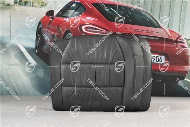 Notsitzrückenlehne, Raffleder, schwarz, Cabrio, R