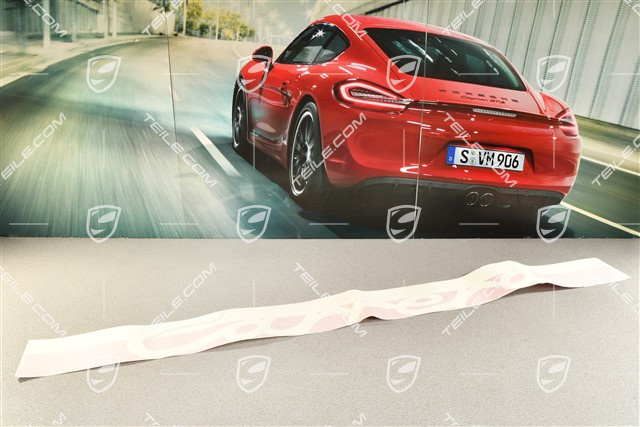 Logo / Sticker "Carrera", Guards red, for side skirt  / Sill cover