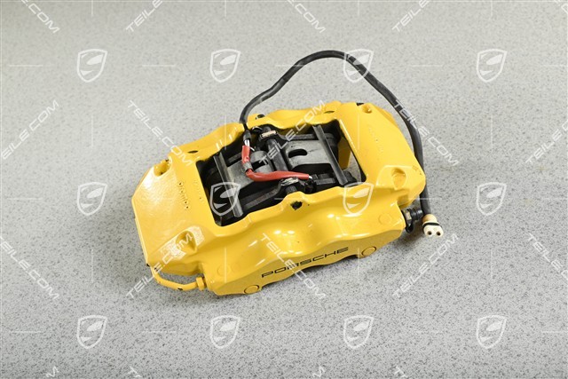 PCCB Fixed calliper without pads, yellow, L