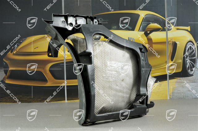 Retaining frame, incl. heat shield, C4 / C4S, L Retaining frame, incl. heat shield, C4 / C4S, L