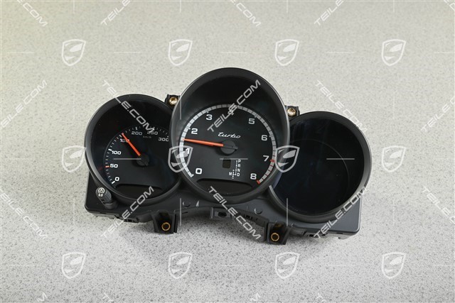 Turbo, Instrument cluster / Speedometer, Black Dials