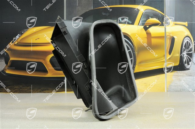 Air duct below intercooler, satin black, L Air duct below intercooler, satin black, L