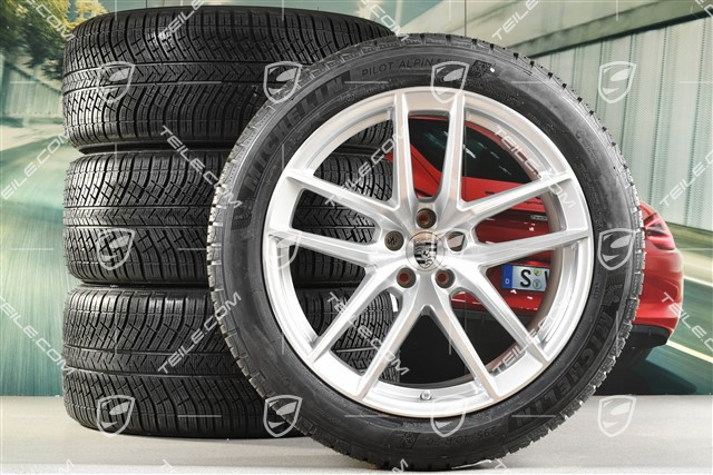20-inch "Macan S" winter wheels set, rims 9J x 20 ET26 + 10J x 20 ET19, Michelin winter tyres 265/45 R 20 + 295/40 R 20, with TPMS