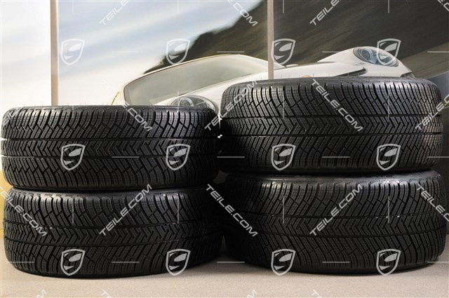 19" winter wheel set Cayman S, 8J x 19 ET57 + 9,5J x 19 ET45 + NEW Michelin Pilot Alpin 4  winter tyres 235/40 R19 + 265/40 R19, with TPMS.