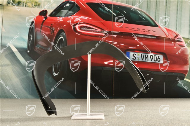Sport Design, Rear bumper Exhaust system tail pipe cover trim, Black, R