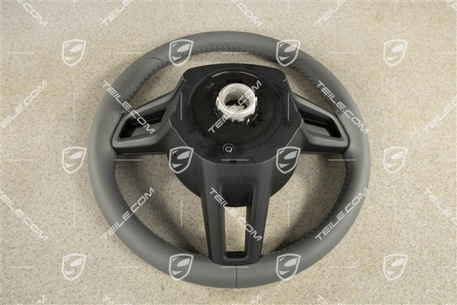 Multifunction steering wheel, Leather, Slate Grey/Black