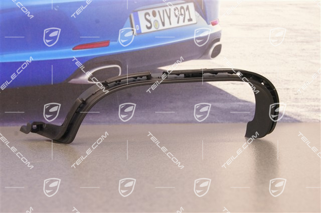 Tail pipe cover trim, Black matte, C2 / C4, L Tail pipe cover trim, Black matte, C2 / C4, L