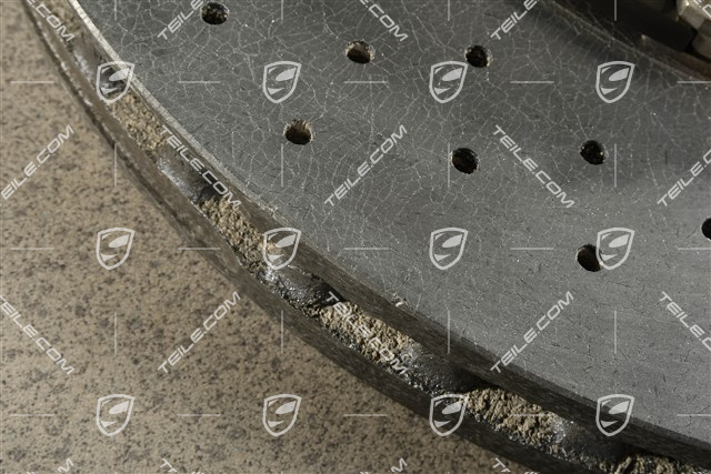 PCCB Ceramic brake disc, 991.2 C2/C2S/C4/C4S/991.1 Turbo/991.2 Turbo, slightly damaged, R