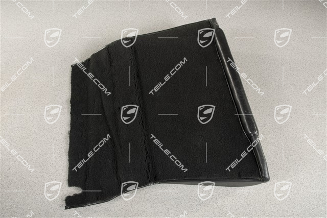 Back seat backrest, Cabrio, Leatherette, Black, R