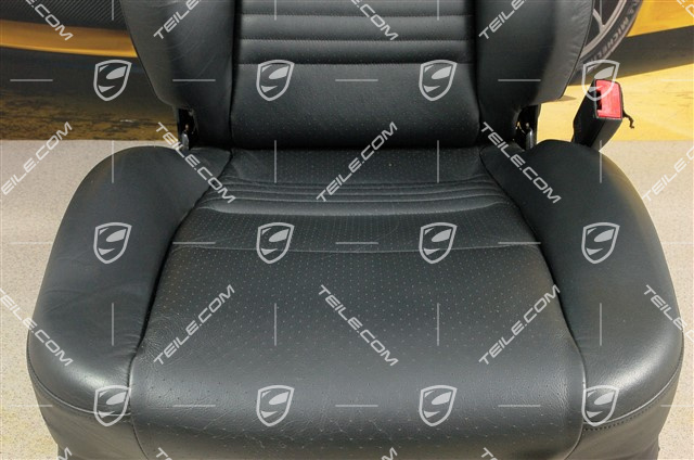 Sitz, manual einstellbar, Leder, Metropolblau, beschädigt, R