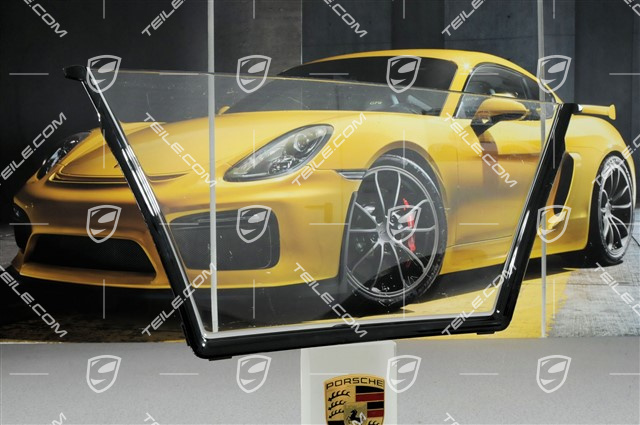 Wind deflector, centre part, glass, bad visual condition Wind deflector, centre part, glass, bad visual condition