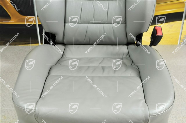 Sitz, el einstellbar, Leder, Grafittigrau, Raffleder, beschädigt, R
