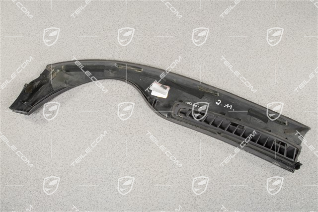 Defroster trim, CARBON, bad visual condition, R