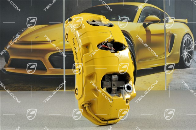 PCCB Festsattel, Panamera V6 / S / GTS / Diesel, gelb, R