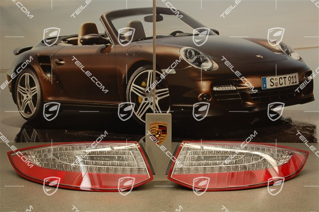 Rear light, clear glass optics, LED, Facelift 08-, set (L+R) Rear light, clear glass optics, LED, Facelift 08-, set (L+R)