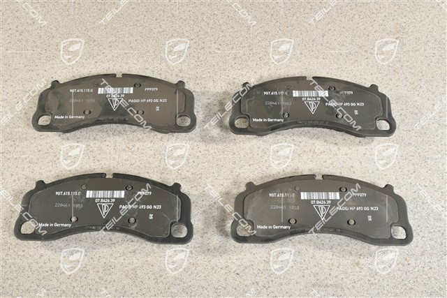 Brake pad set, front axle, Spyder, L+R