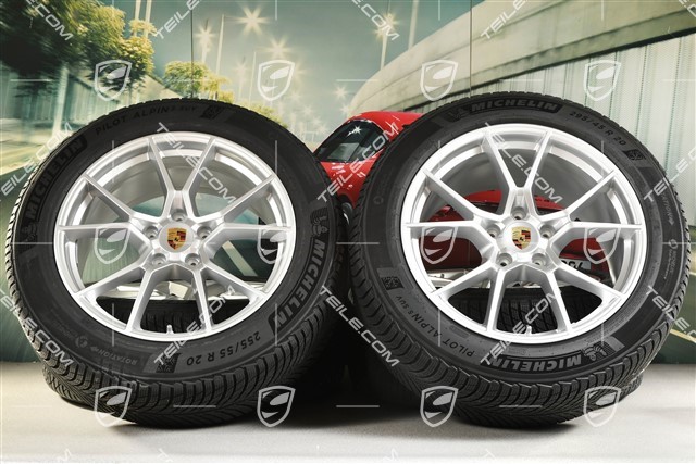 20-inch Cayenne S COUPE winter wheel set, rims 9J x 20 ET50 + 10,5J x 20 ET55 + NEW Michelin Pilot Alpin 5 SUV winter tyres 255/55 R20 + 295/45 R20, with TPMS