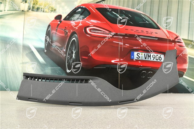 Defroster trim, Granite grey, L