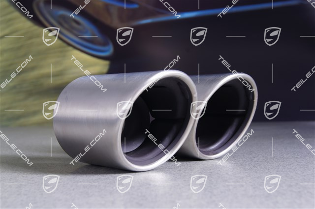 Tailpipe, round, Carrera 2S/4S, R
