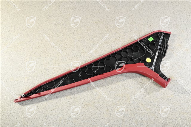 Mittelkonsole, Blende, Leder, seitlich, Bordeauxrot, R