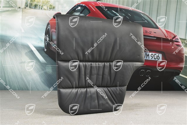 Notsitzkissen, Coupe/Targa, Raffleder, schwarz, R