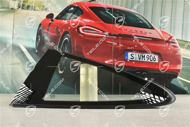 Fondscheibe coupé, Zierleiste Rallyeschwarz, L