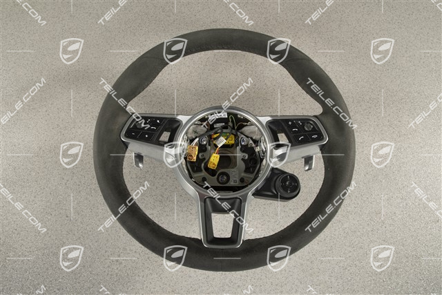 Multifunction steering wheel, 3-spoke, heated, Alcantara Black / Sport Chrono Package Plus