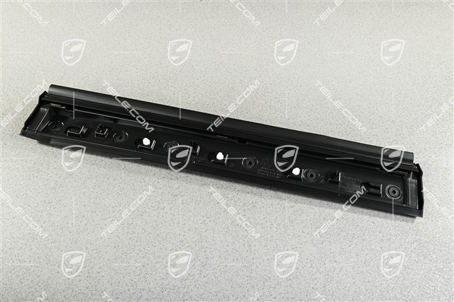 Rear door cover / trim, lower part, Matt black, R