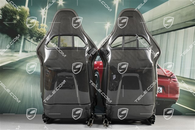 Bucket seats, collapsible, leather/Alcantara, Agate Grey, L+R