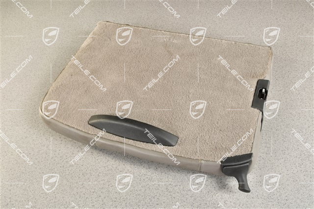 Back seat backrest, leather, graphite grey, Coupe, L