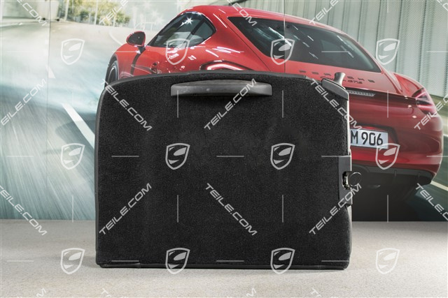 Back seat backrest, leather, black, Coupe, R