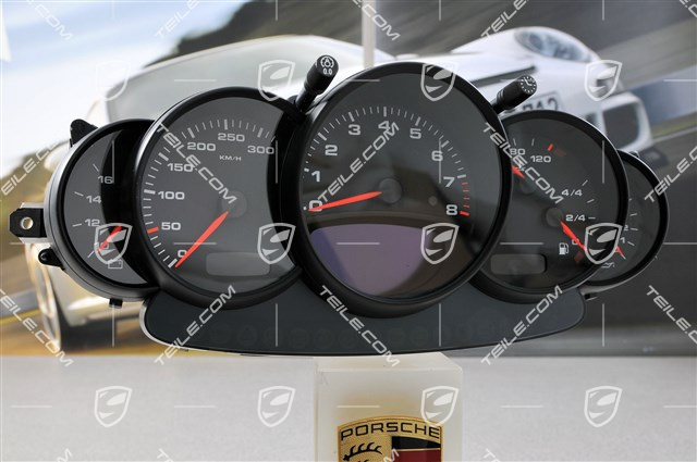 Instrument cluster / Speedometer, 6-speed manual transmission, Rally black Instrument cluster / Speedometer, 6-speed manual transmission, Rally black