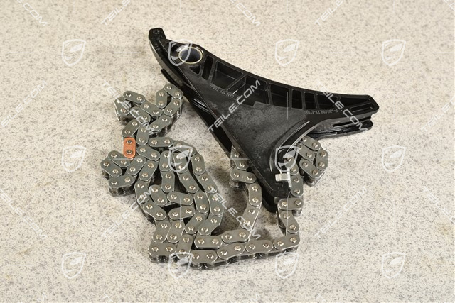 Timing chain with tensioner slide / blade / Pad