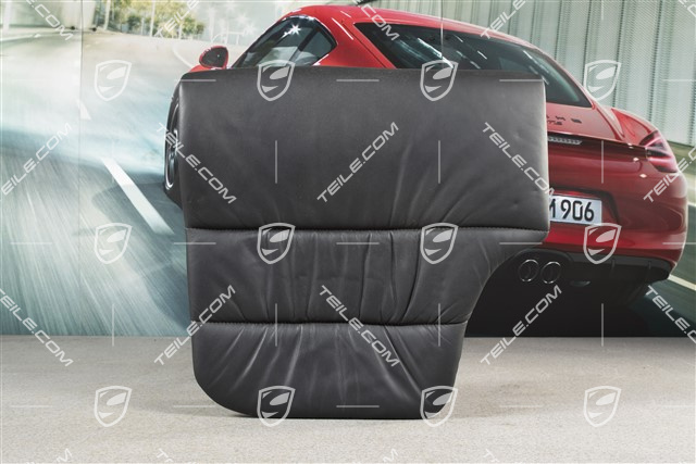 Notsitzkissen, Coupe/Targa, Raffleder, schwarz, R
