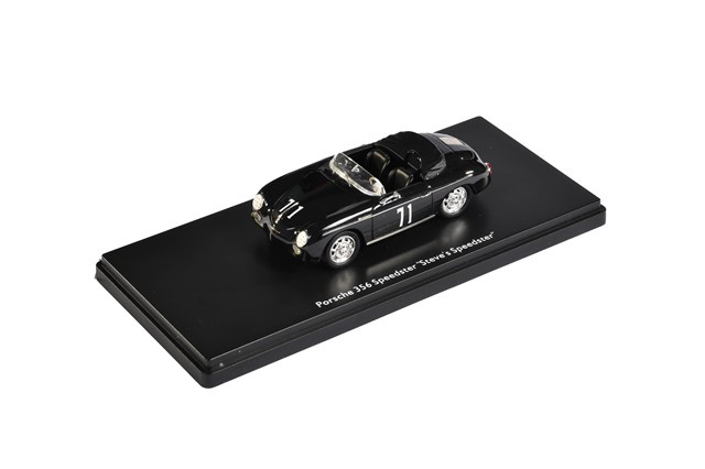 Porsche 356 Speedster #71 Steve's Speedster / Mc Queen, schwarz, Schuco, Maßstab 1:43