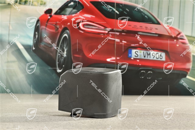 Rear bumper trim , Black matte