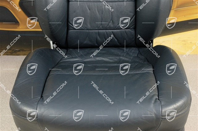 Sitz, manual einstellbar, Leder, Metropolblau, Raffleder, R
