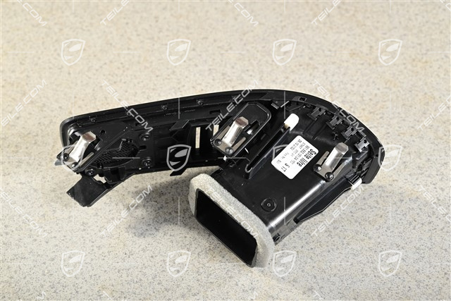 Dashboard side vent / grille, black, L=R