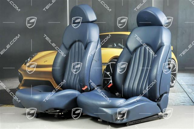 3200GT Sitze, el. einstellbar, Leder, Marineblau, Satz (L+R)