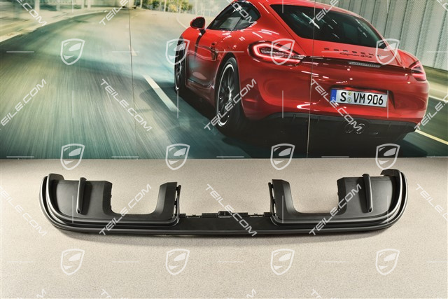 Spyder, Rear bumper lower cover / diffuser, Black matte