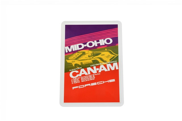 Porsche Museum  Blechkarte CanAm 917/10 10 cm  x 15 cm