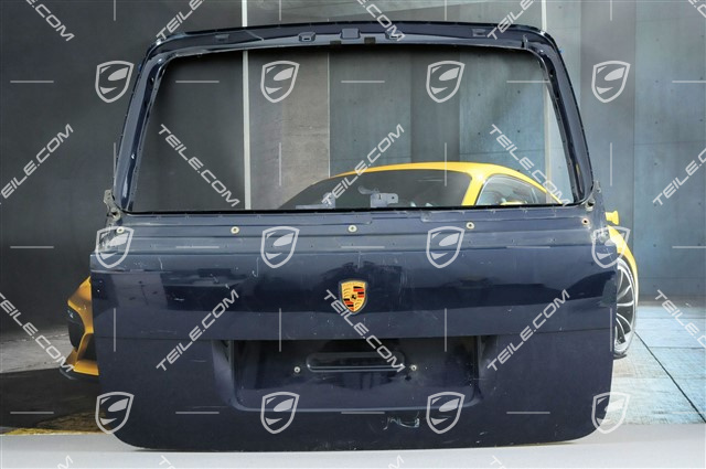 Rear lid, with crest Rear lid, with crest