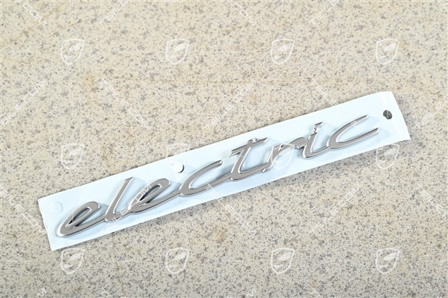 Badge / Emblem ELECTRIC Light Silver Metallic, L=R