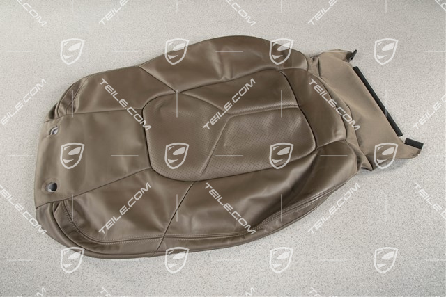 Lehnenbezug, Glattleder, Umber, R