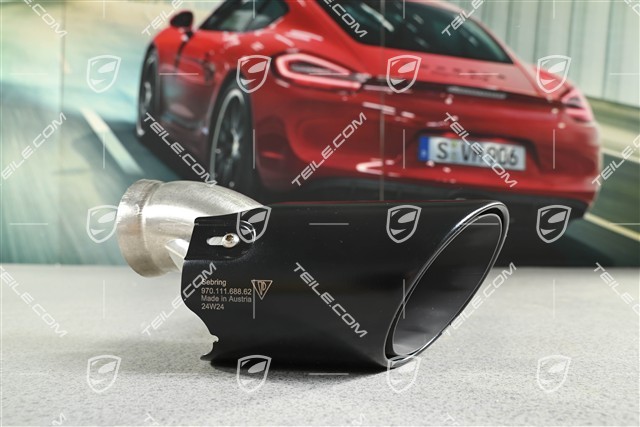 Exhaust system tail pipe, black, outer,  GTS, R