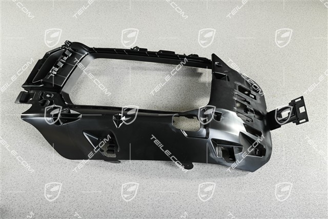 Retaining frame, lateral, black matte, GTS / Sport Design, R